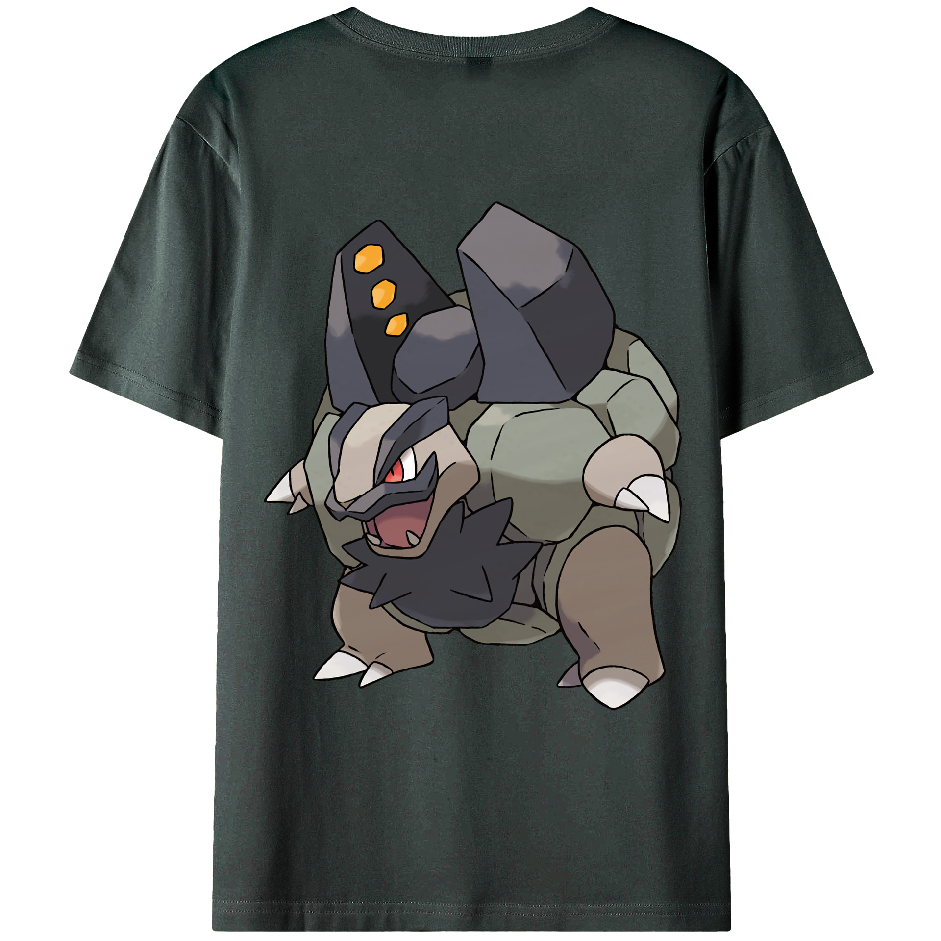 （画像用） ポケットモンスター Pokémon 綿100％ メンズ半袖Tシャツ（バックプリント） 通気性